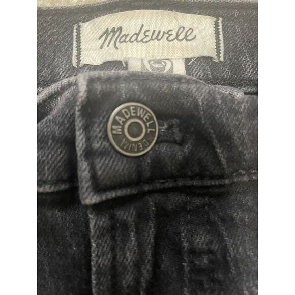Madewell Mid Rise Perfect Vintage Jean Size 26 Enmore Dark Distressed Black - Picture 2 of 8
